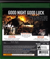 Xbox ONE Dying Light Back CoverThumbnail